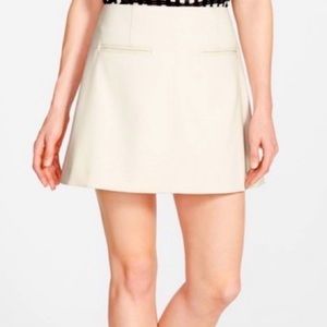 Nordstrom Chelsea 28 Cream Mini Skirt